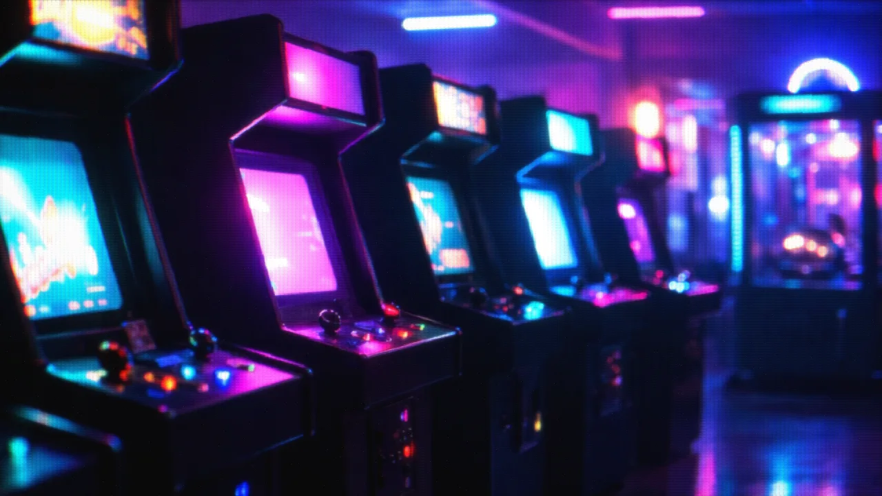Arcade Cabinet look — real output from the engine — Arcade Cabinet
