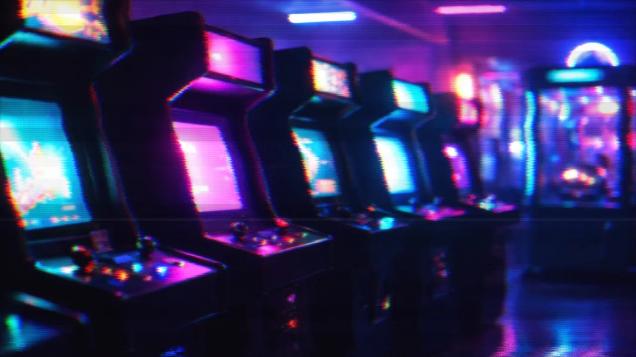 Quad Arcade Glow look — real output from the engine — Quad Arcade Glow