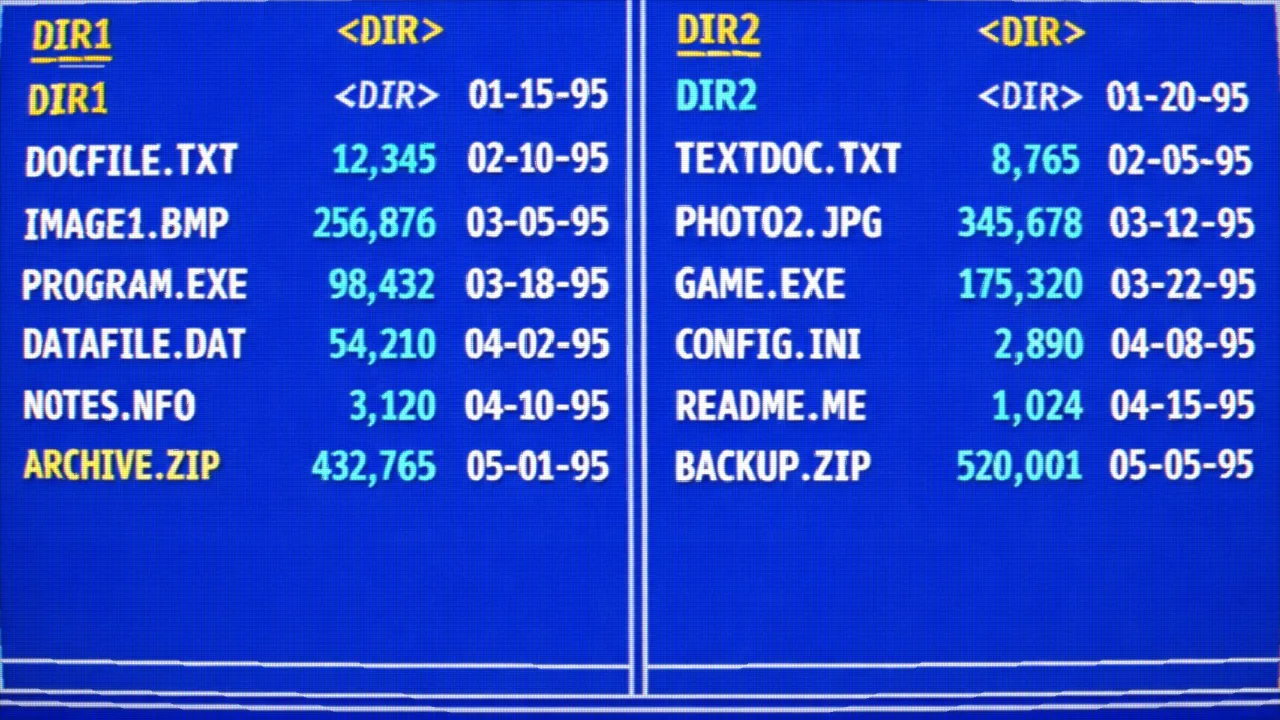 Mid-90s PC Monitor look — real output from the engine — Mid-90s PC Monitor